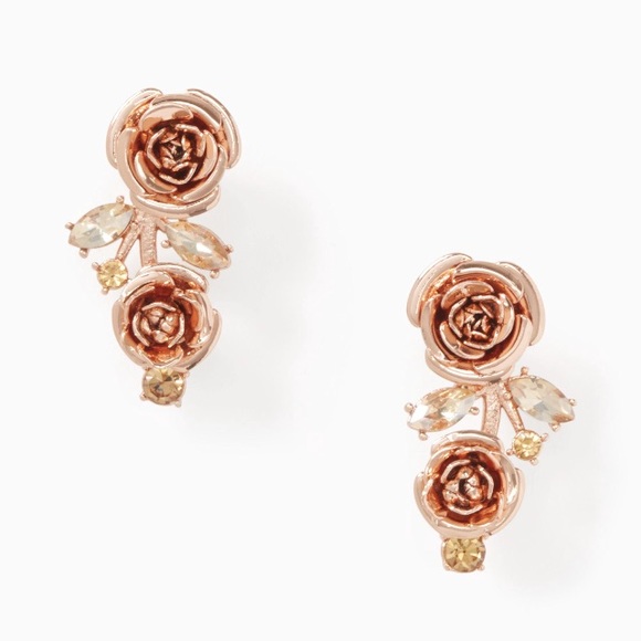 Kate Spade Rose 🌹 Ear Pins - Picture 1 of 4